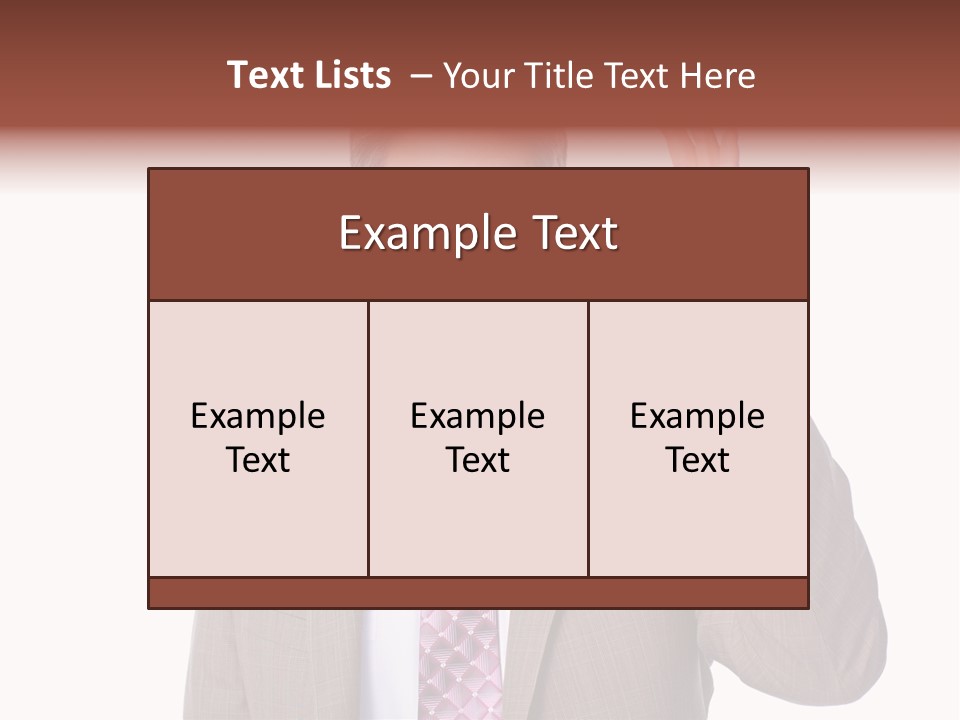 Suit Accountant Smiling PowerPoint Template