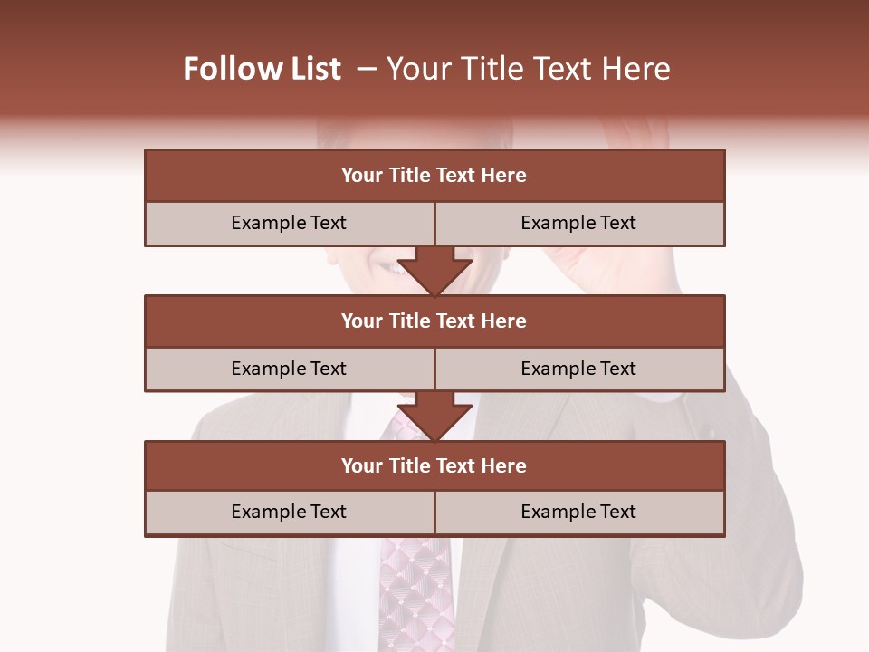 Suit Accountant Smiling PowerPoint Template