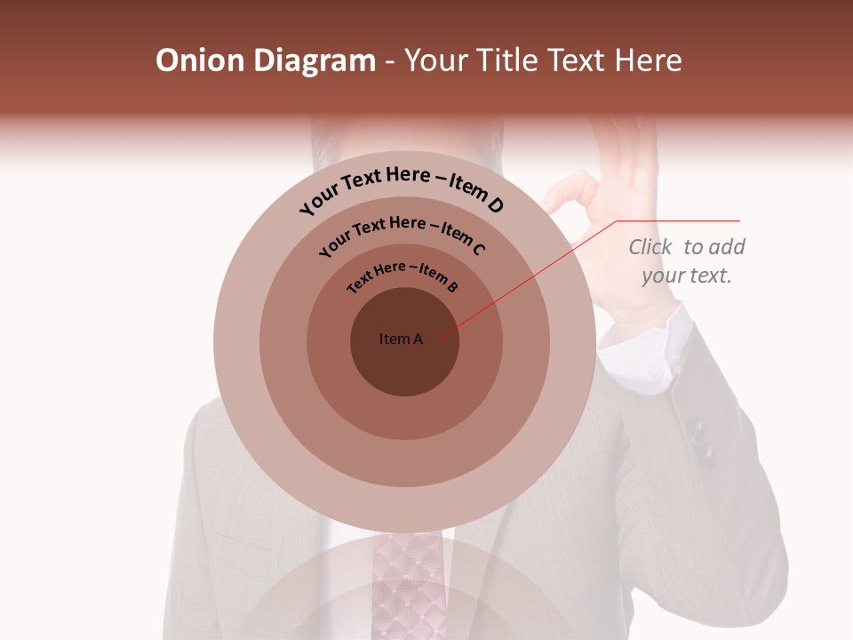 Suit Accountant Smiling PowerPoint Template