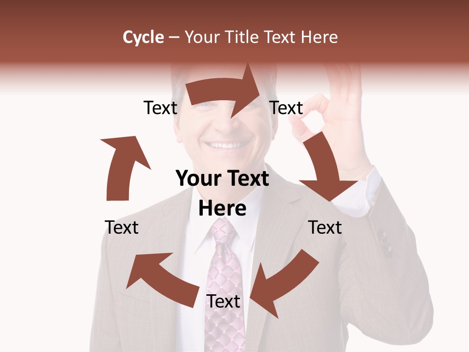 Suit Accountant Smiling PowerPoint Template