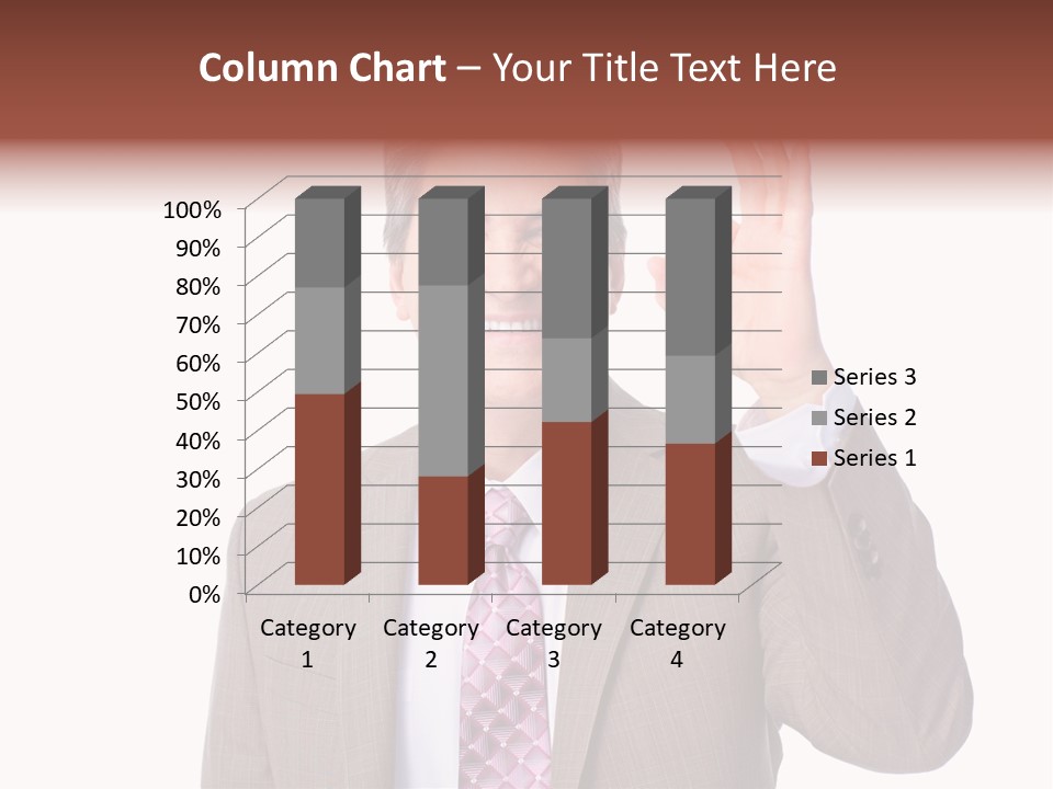 Suit Accountant Smiling PowerPoint Template