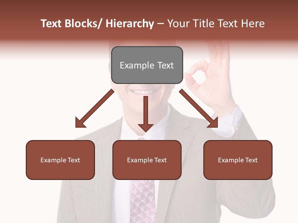 Suit Accountant Smiling PowerPoint Template