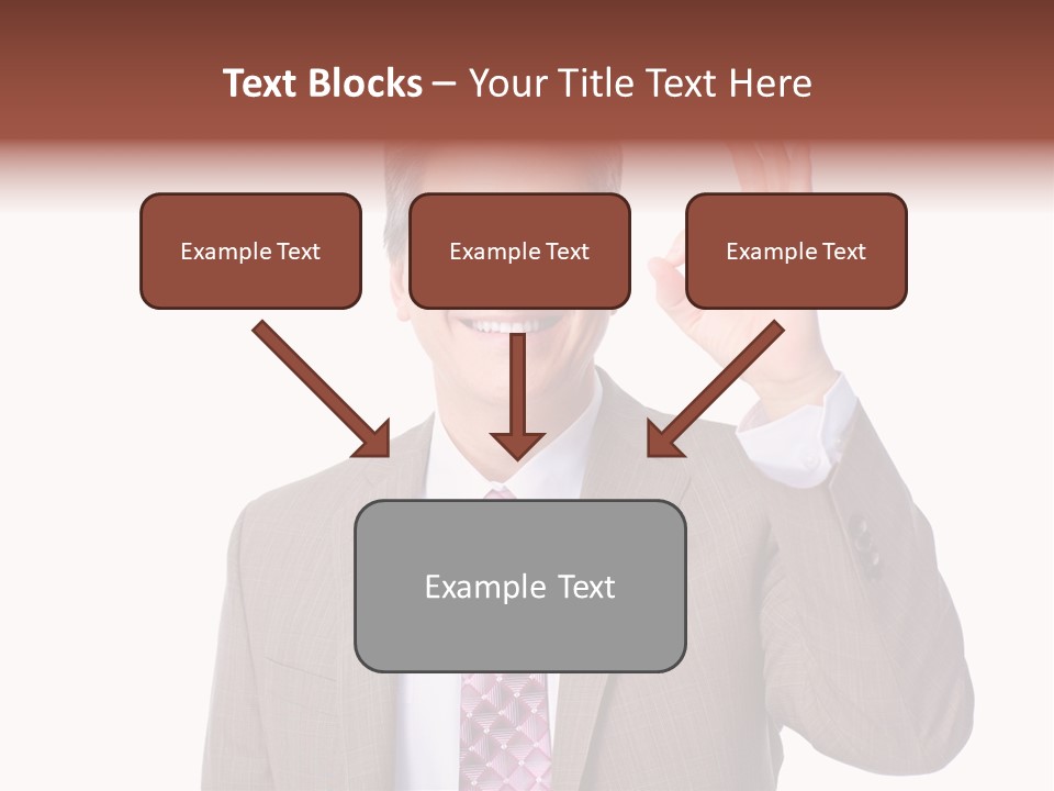 Suit Accountant Smiling PowerPoint Template