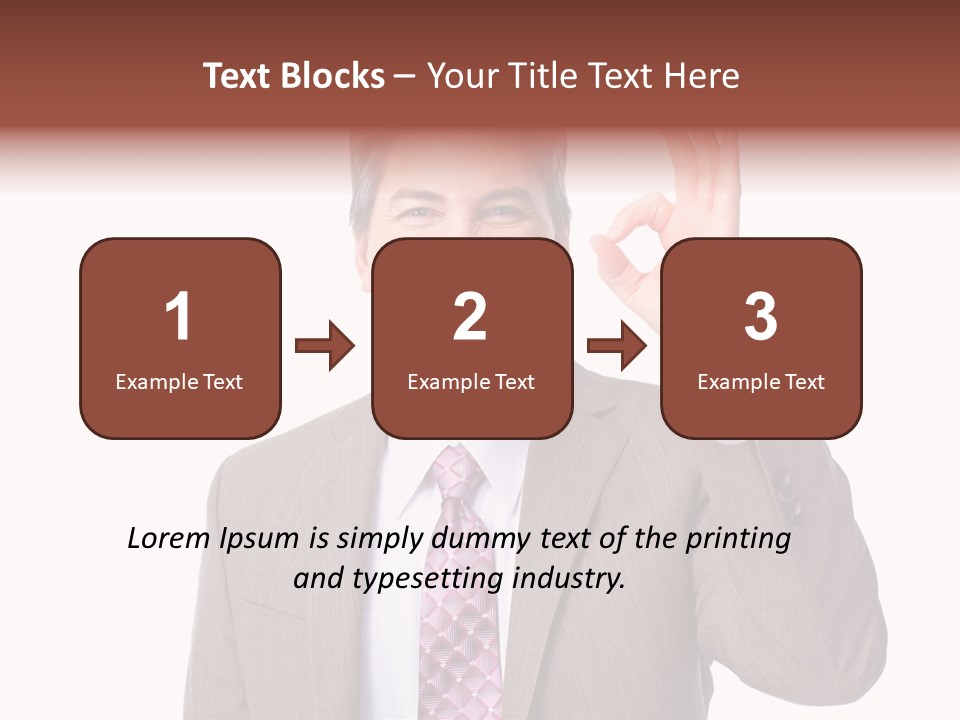Suit Accountant Smiling PowerPoint Template