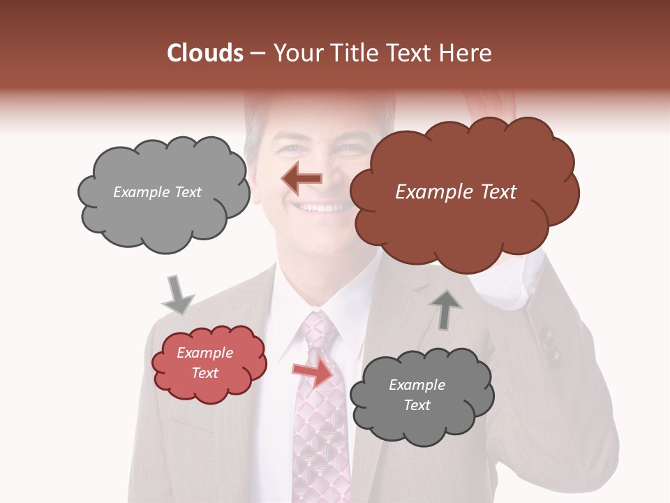 Suit Accountant Smiling PowerPoint Template