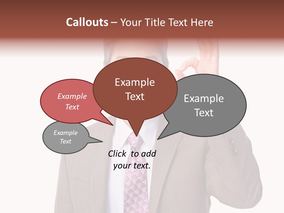Suit Accountant Smiling PowerPoint Template