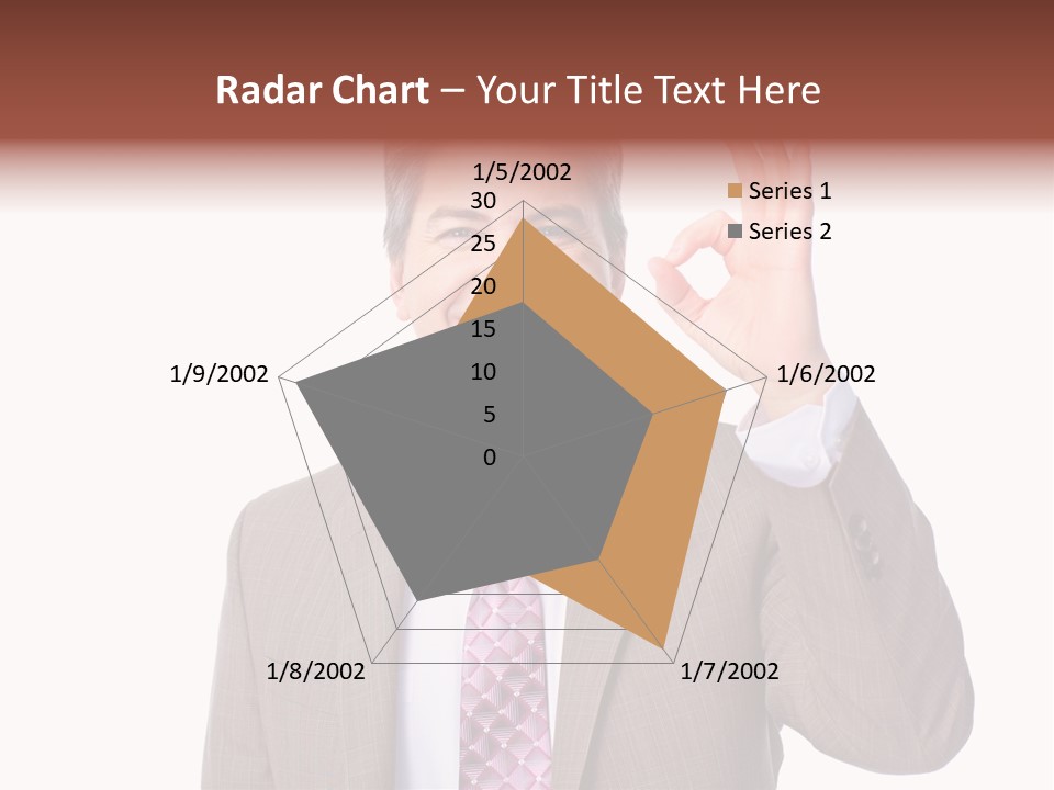 Suit Accountant Smiling PowerPoint Template