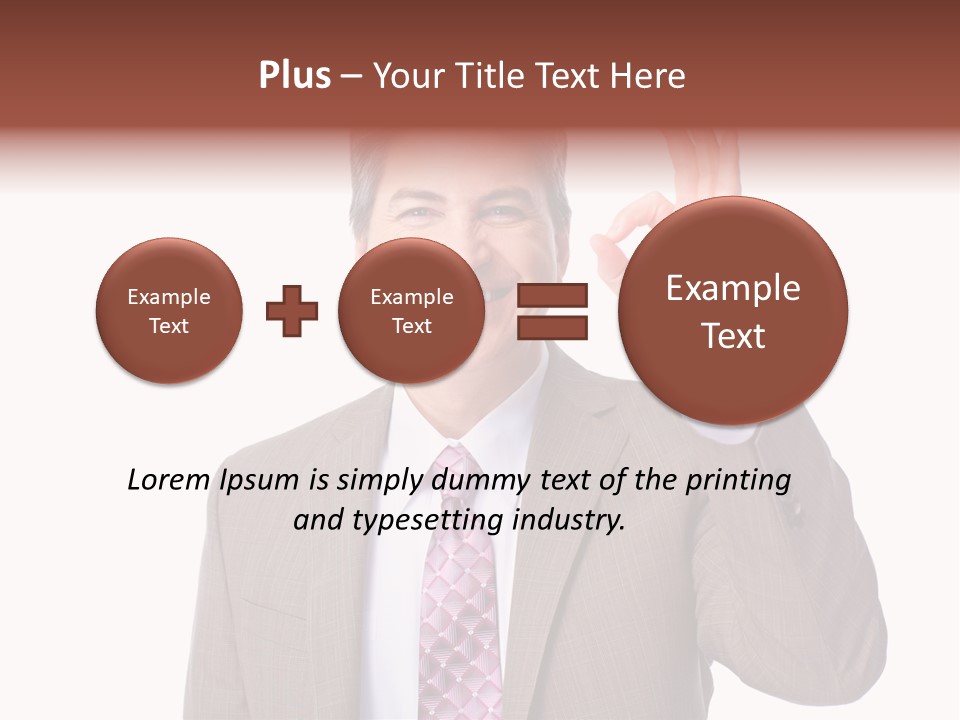 Suit Accountant Smiling PowerPoint Template