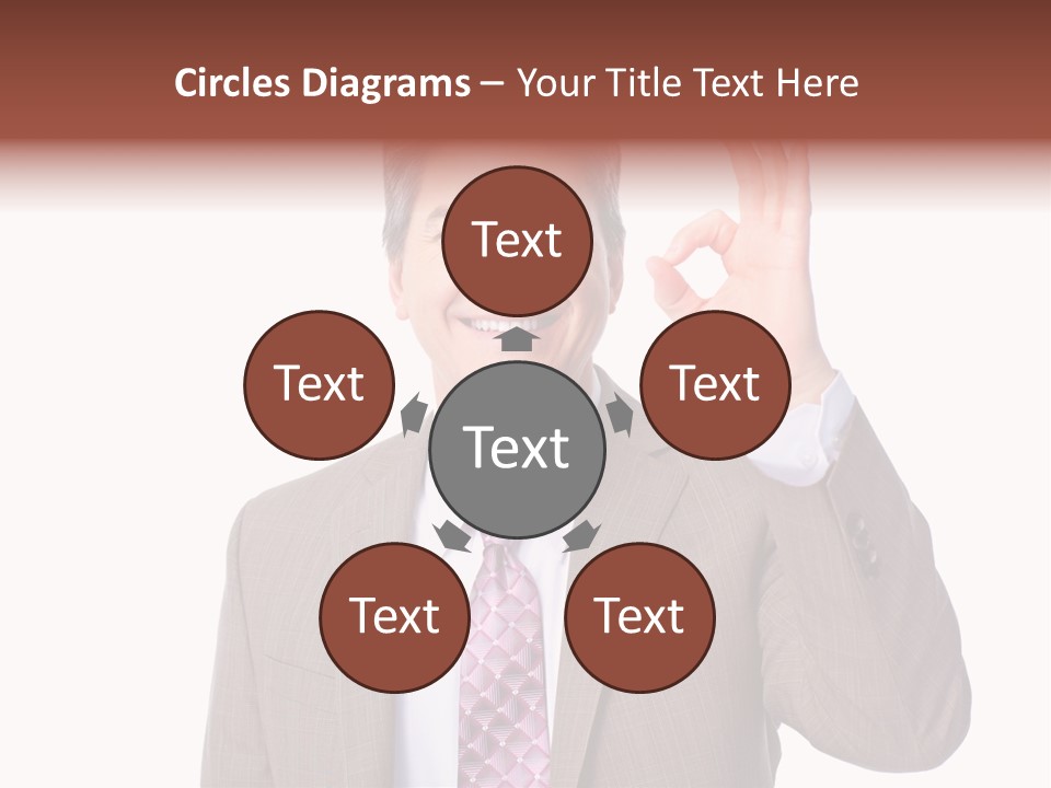 Suit Accountant Smiling PowerPoint Template