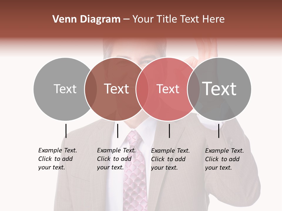 Suit Accountant Smiling PowerPoint Template