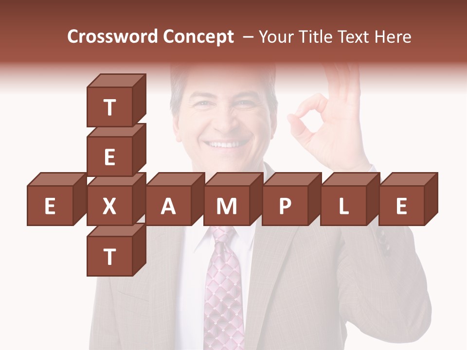 Suit Accountant Smiling PowerPoint Template