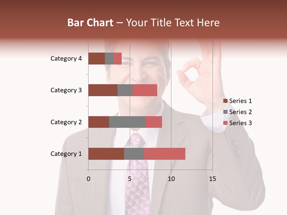 Suit Accountant Smiling PowerPoint Template