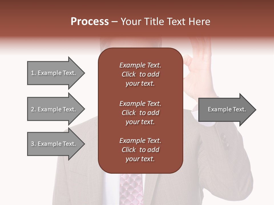 Suit Accountant Smiling PowerPoint Template