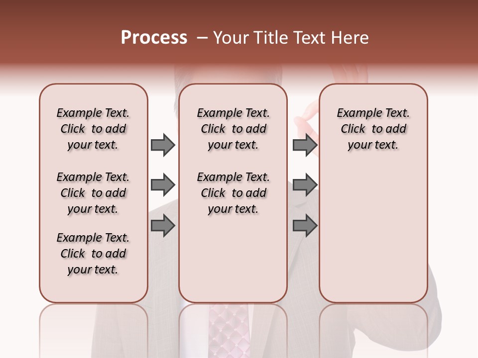 Suit Accountant Smiling PowerPoint Template
