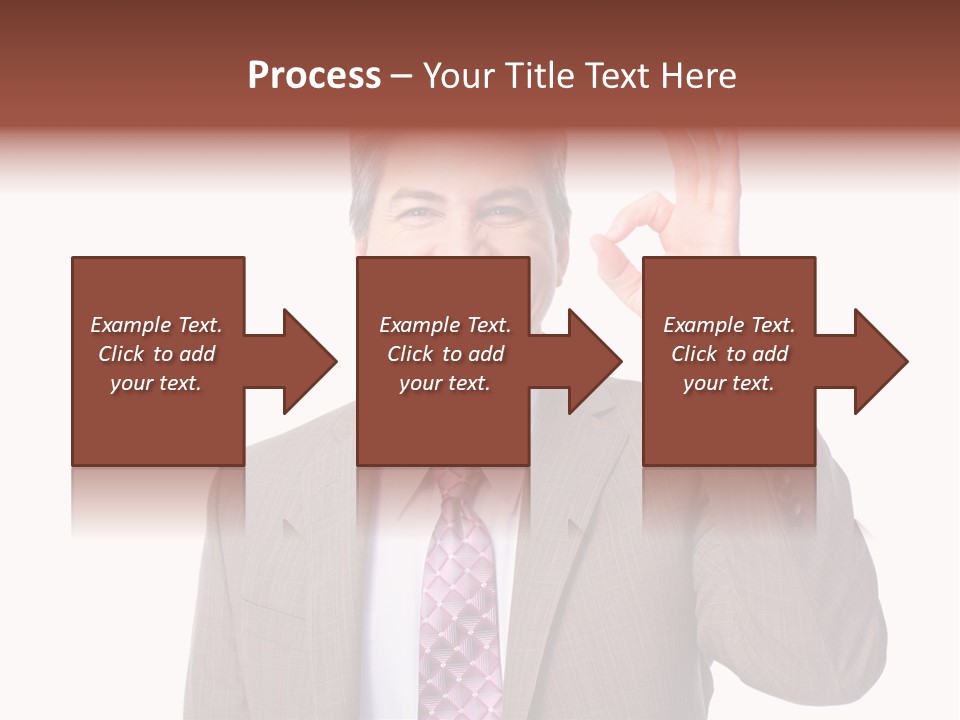 Suit Accountant Smiling PowerPoint Template