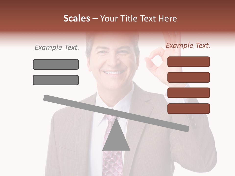 Suit Accountant Smiling PowerPoint Template