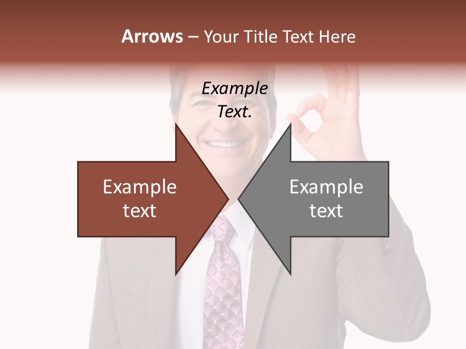 Suit Accountant Smiling PowerPoint Template