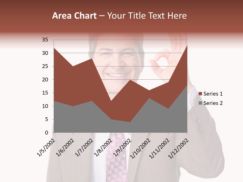 Suit Accountant Smiling PowerPoint Template