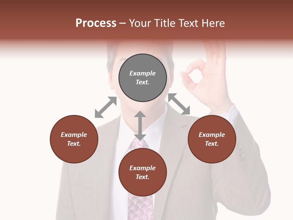 Suit Accountant Smiling PowerPoint Template