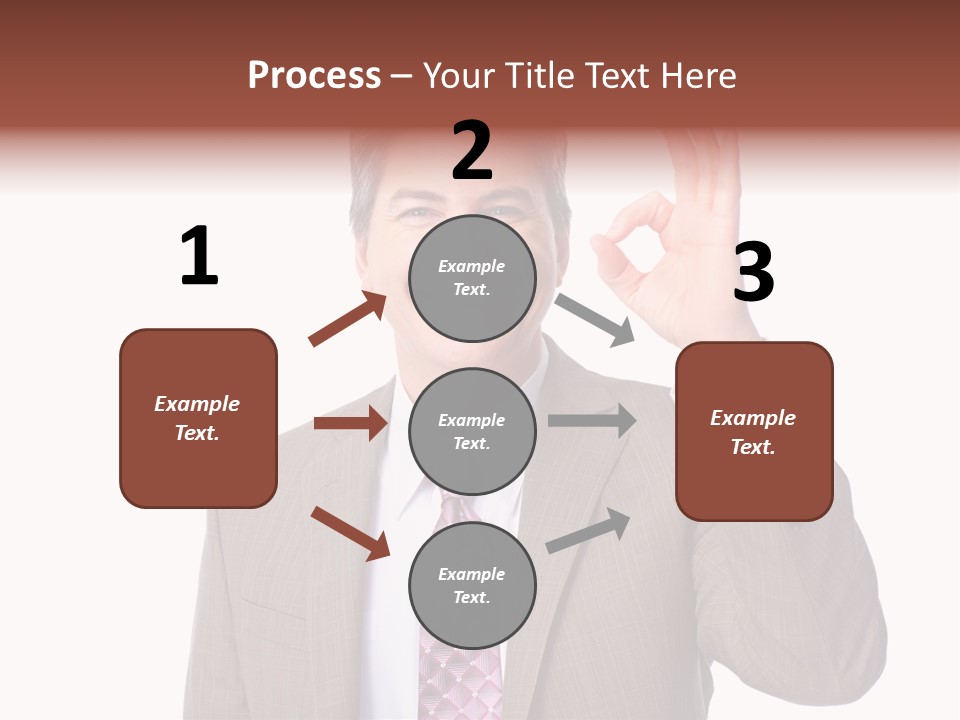 Suit Accountant Smiling PowerPoint Template