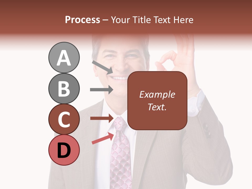 Suit Accountant Smiling PowerPoint Template