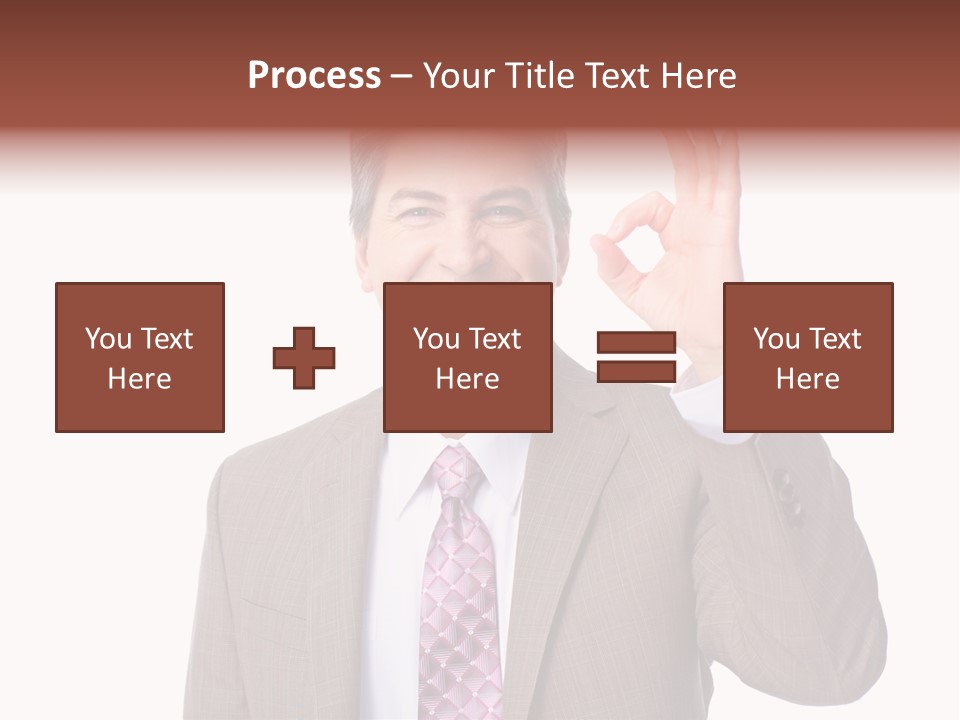 Suit Accountant Smiling PowerPoint Template