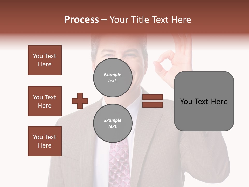Suit Accountant Smiling PowerPoint Template