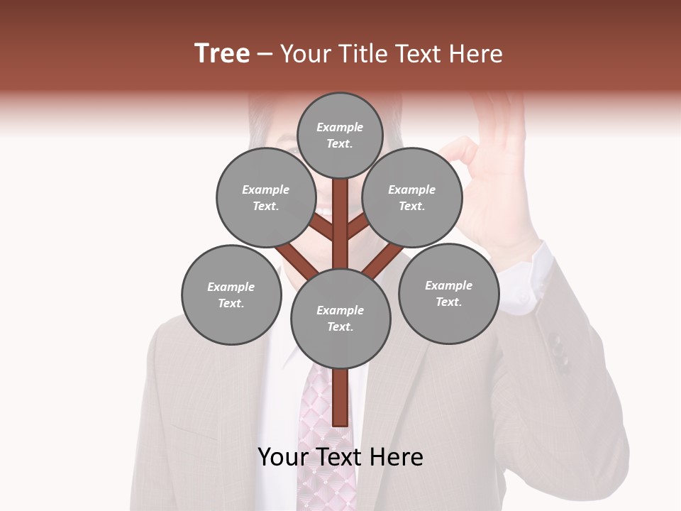 Suit Accountant Smiling PowerPoint Template