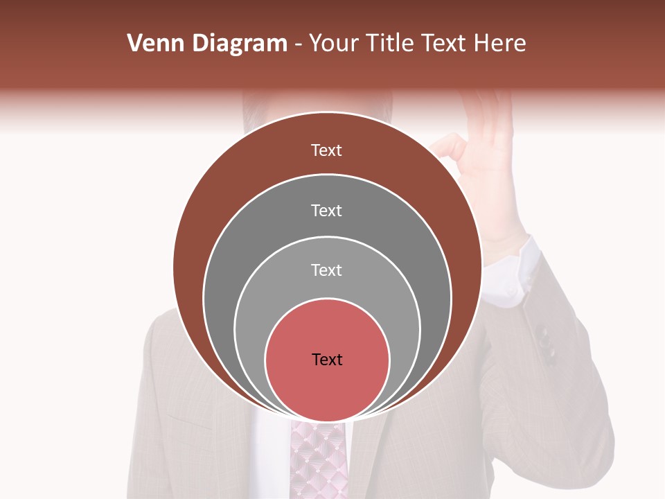 Suit Accountant Smiling PowerPoint Template