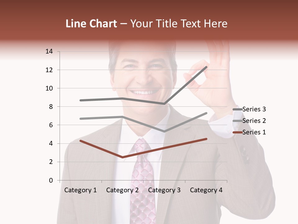 Suit Accountant Smiling PowerPoint Template