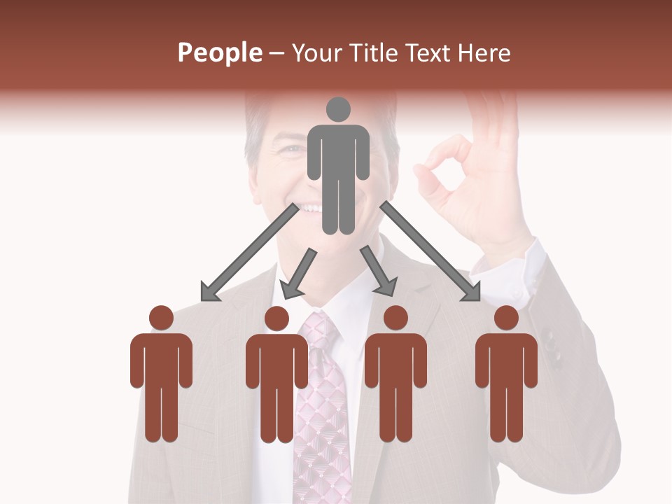 Suit Accountant Smiling PowerPoint Template