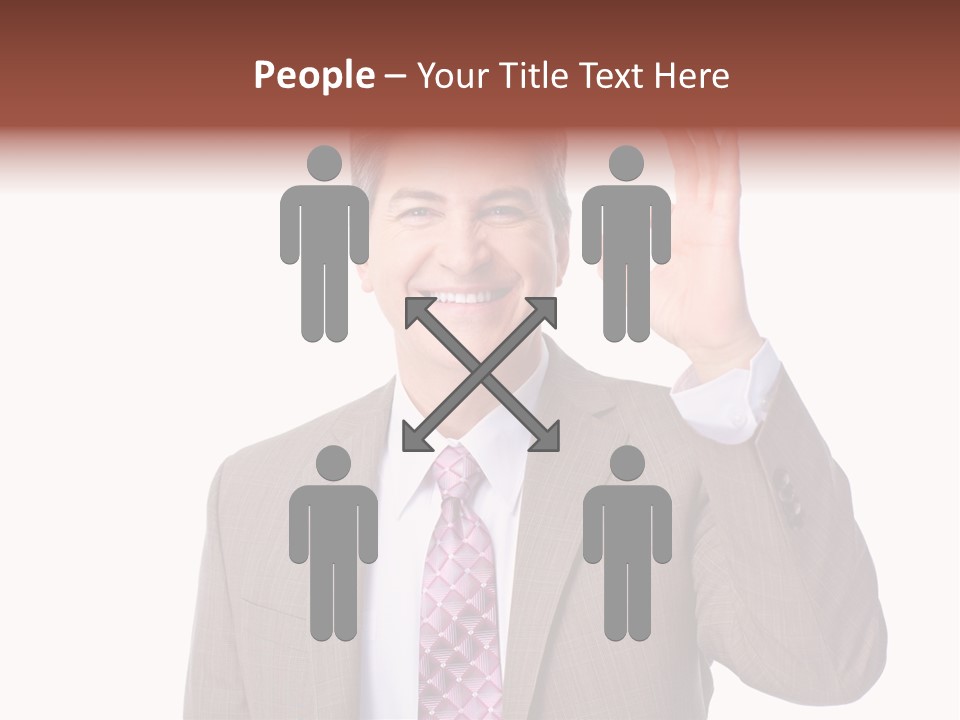 Suit Accountant Smiling PowerPoint Template