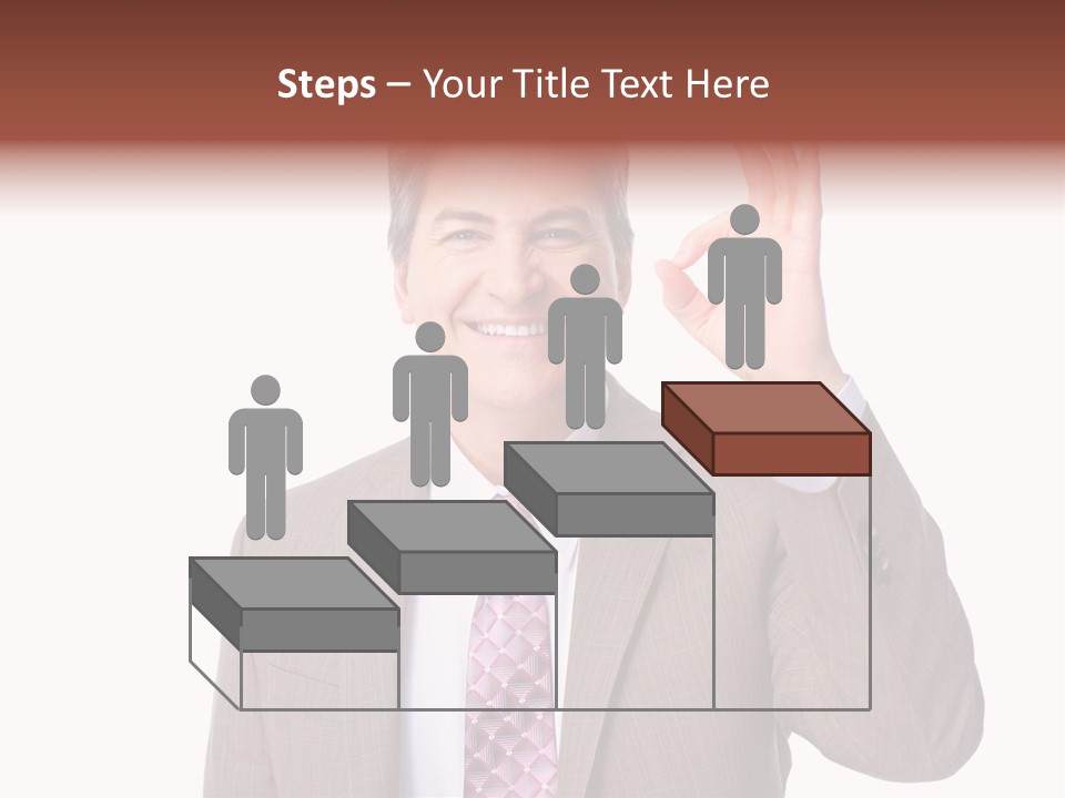 Suit Accountant Smiling PowerPoint Template