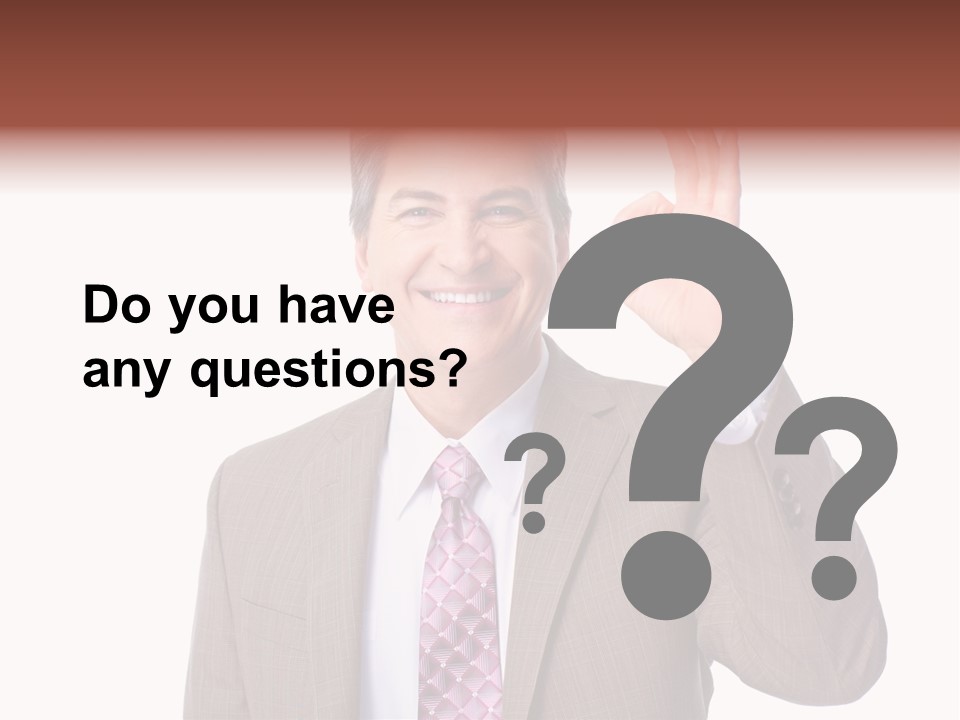 Suit Accountant Smiling PowerPoint Template