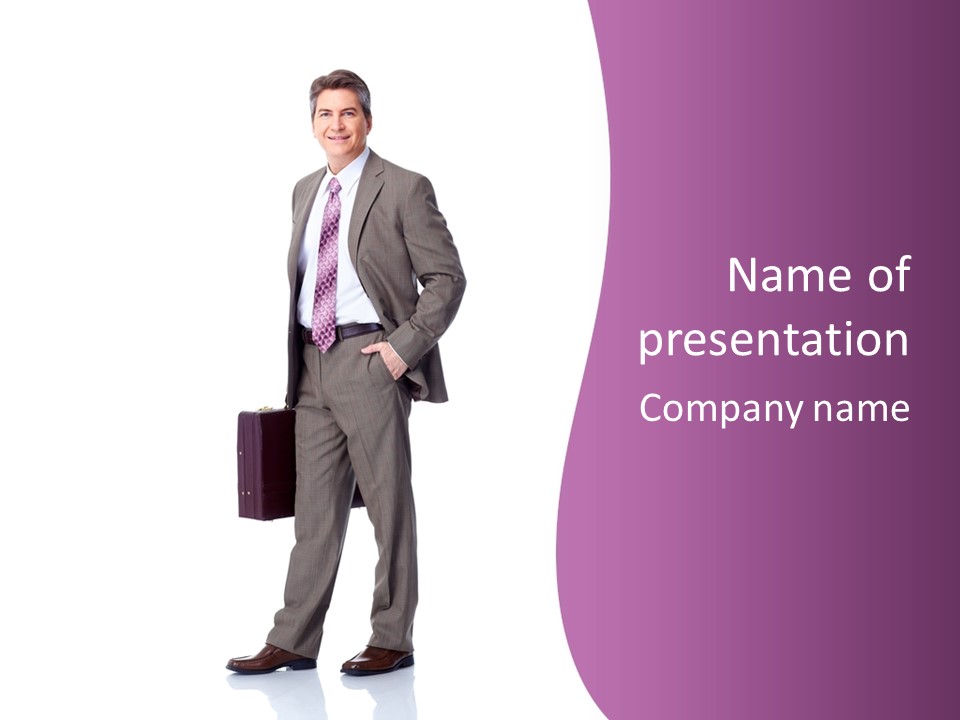 Happy Career Successful PowerPoint Template