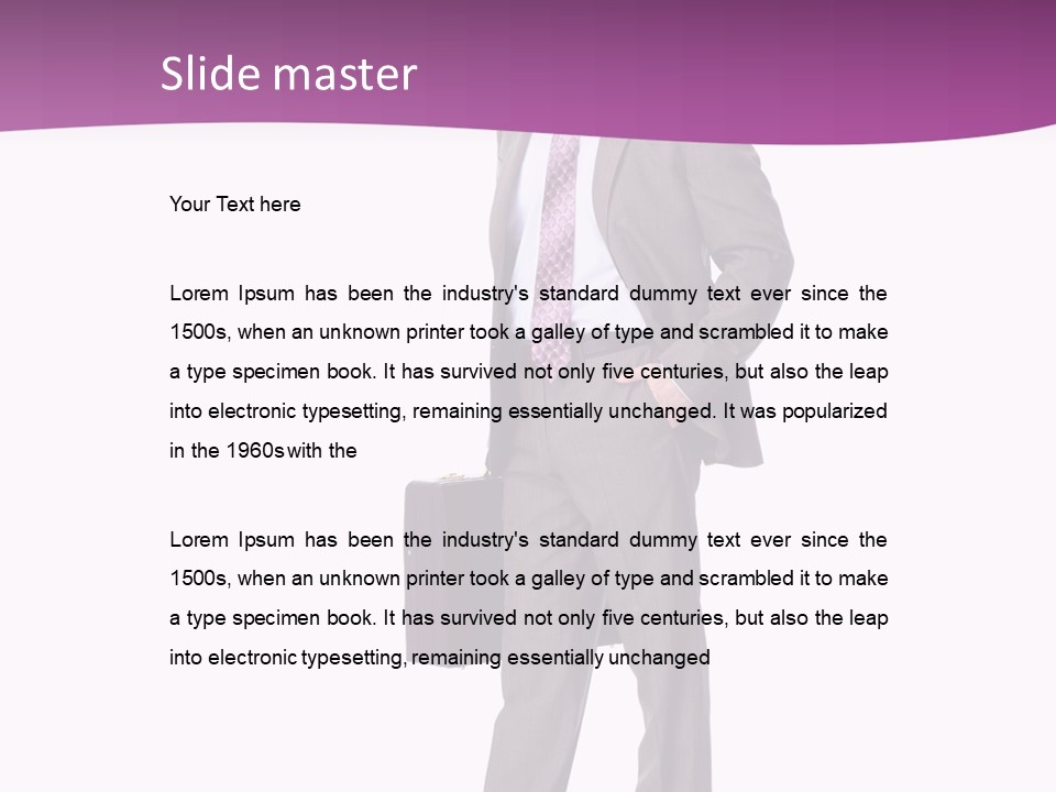 Happy Career Successful PowerPoint Template