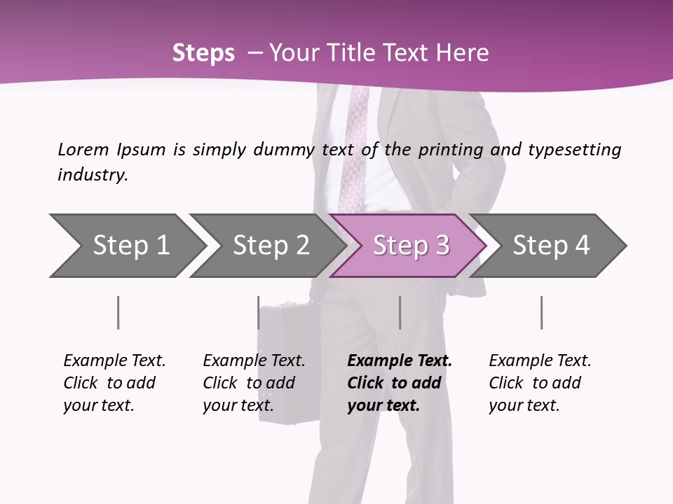 Happy Career Successful PowerPoint Template