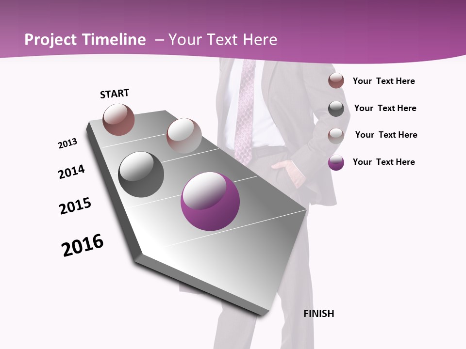Happy Career Successful PowerPoint Template