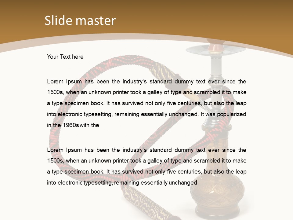 Souvenir Habit Background PowerPoint Template