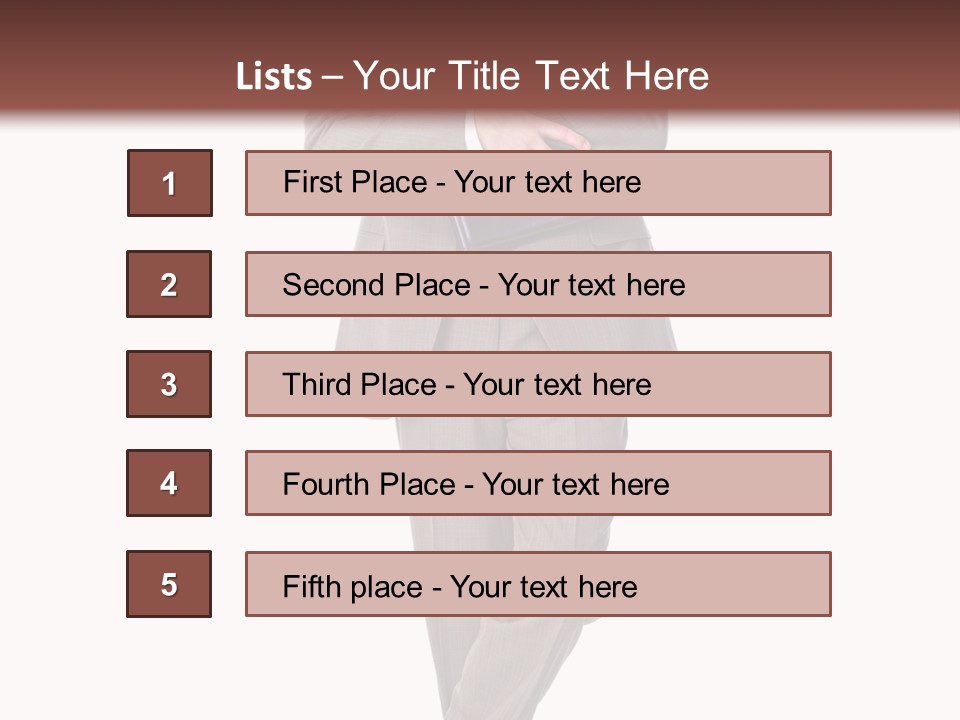 Suit Executive Tutor PowerPoint Template