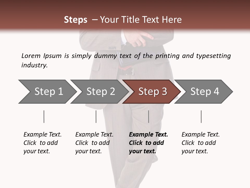 Suit Executive Tutor PowerPoint Template