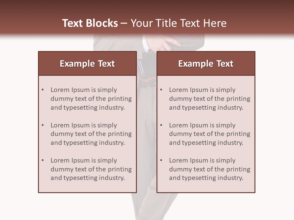 Suit Executive Tutor PowerPoint Template