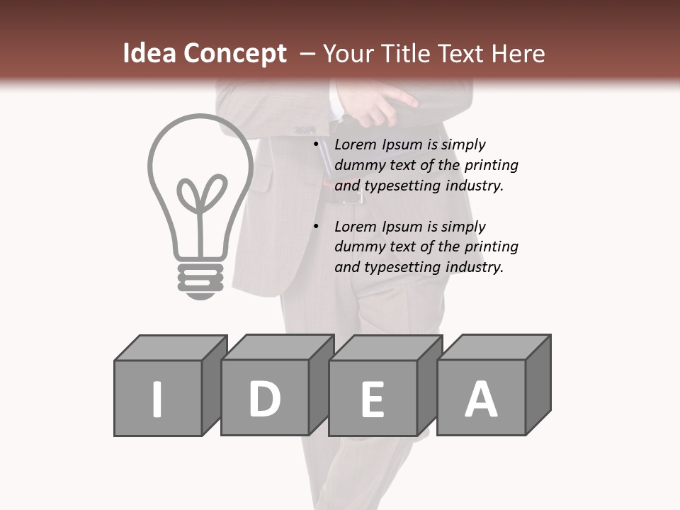 Suit Executive Tutor PowerPoint Template