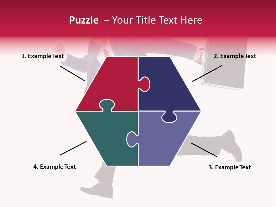 Human Running Boy PowerPoint Template