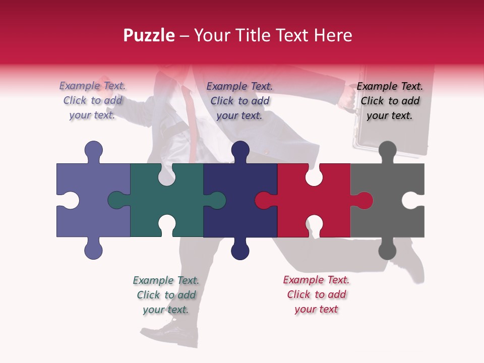 Human Running Boy PowerPoint Template