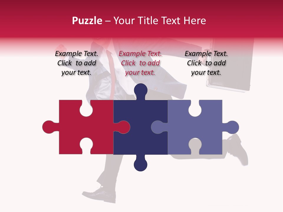 Human Running Boy PowerPoint Template