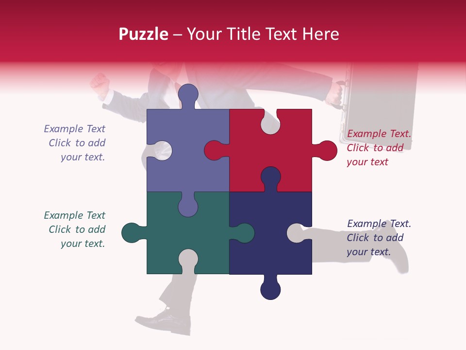 Human Running Boy PowerPoint Template