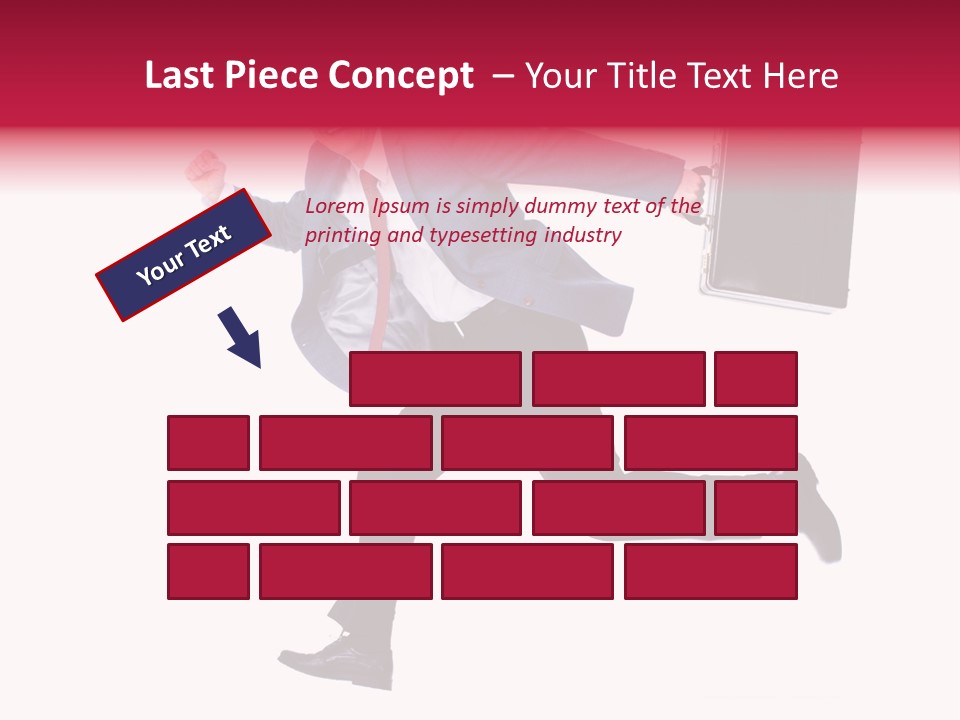 Human Running Boy PowerPoint Template