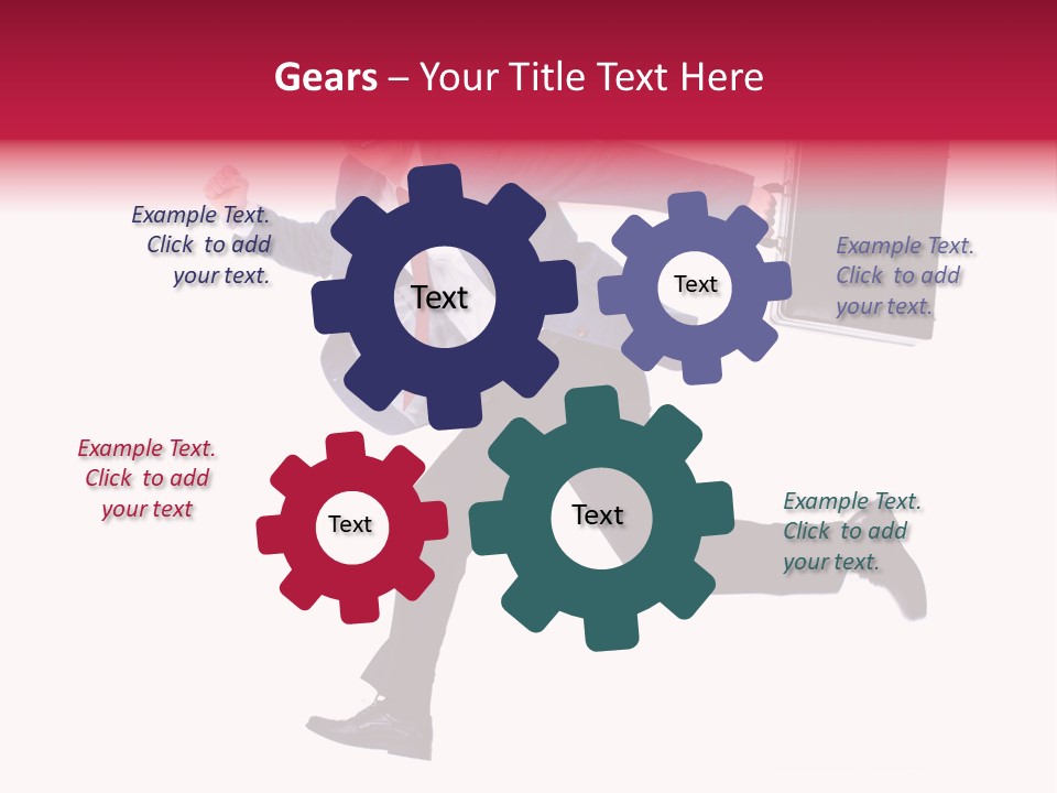 Human Running Boy PowerPoint Template