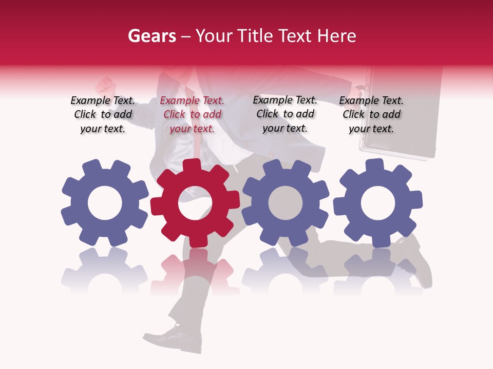 Human Running Boy PowerPoint Template